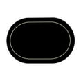 thumbnail image 1 of Btomtd Solid Color Leather Placemats Oil Proof Western Dining Mat Non Slip Bowl Mat Oval Insulation Hotel Home Use, Black, 1 of 8