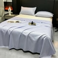 thumbnail image 1 of Btomtd Solid Color Silk Bed Sheets and Queen Sheets Set Machine Washable Sheets Smooth Cooling Fitted Sheets for Bed, 62.99'x86.61', Purple-S, 1 of 6