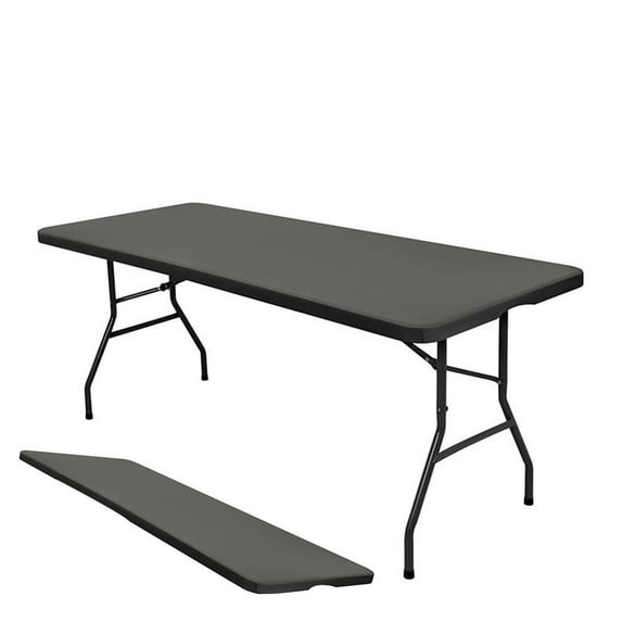 Btomtd Spandex Picnic Tablecloth, Elastic Table Cover for 8x2.5FT Rectangular Tables, Stretchable Washable Table Cloth for Outdoor Patio, 72"x30", Gray