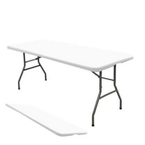 Btomtd Spandex Picnic Tablecloth, Elastic Table Cover for 8x2.5FT Rectangular Tables, Stretchable Washable Table Cloth for Outdoor Patio, 96"x30", White