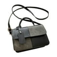 thumbnail image 1 of Btomtd Spliced Color Block Crossbody Bag for Commuters, Casual Adjustable Shoulder Strap Handbag, Compact and Versatile Everyday Shoulder Bag and Purse, Black, 1 of 7