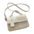 thumbnail image 1 of Btomtd Spliced Color Block Crossbody Bag for Commuters, Casual Adjustable Shoulder Strap Handbag, Compact and Versatile Everyday Shoulder Bag and Purse, White, 1 of 7