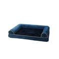 thumbnail image 1 of Btomtd Square Pet Mat with Soft Foam for All Seasons, Breathable Pet Beds for Summer Cool, Comfortable Winter Protection Warm Dog Bed and Cat Bed, Blue, 1 of 8