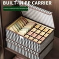 thumbnail image 1 of Btomtd Stackable Drawer Storage Boxes for Home Socks and Lingerie Organization 3-Section Socks & Hosiery Organizer, M, 1 of 9