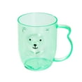 thumbnail image 1 of Btomtd Stackable Toothbrush Cup Bear Patten Mouthwash Mug for Home Couple Household Bathroom Mouthwash Cup, Green, 1 of 6