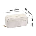 thumbnail image 1 of Btomtd Stain Resistance Pencil Pouches Transparent Pencil Cases for Students Use Large Capacity Pencil Bags, White, 1 of 5