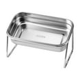 thumbnail image 1 of Btomtd Stainless Steel Cat Bowls and Dog Bowls, Integrated Feeder and Waterer with Neck Protection, Non-Tip Pet Feeder Bowl for Stability, B, 1 of 6