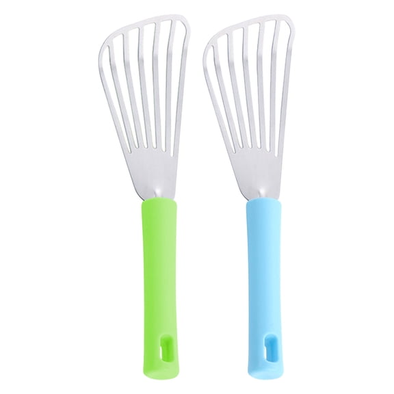 Btomtd Stainless Steel Multipurpose Kitchen Spatula for Steak Burgers Pancakes Non Stick Household Cooking Turner, Green
