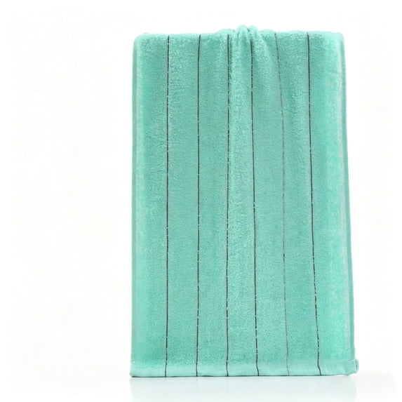 Btomtd Striped Hand Towels from 100% Cotton, Absorbent Bath Towels for Face and Body Dry Fast, Soft Washcloths for Home Use, Size 29" x 13.4", Mint Green