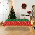 thumbnail image 1 of Btomtd Themed Plastic Tablecloth for Christmas, Tableware with Tree Pattern Table Cover for Home Decor, Party and Catering Decoration Table Cloth, 108"x54", A, 1 of 6