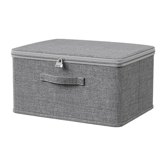 Btomtd Thickened Quilt Storage Box Large Capacity Storage Container with Lock Wardrobe Moving for Clothes, XXL