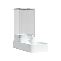 Btomtd Timed Automatic Cat Feeder, 3.8L Programmable Dry Cat Food Dispenser with Water Bowl, Feeding Station and Food Container for Cats, Dog and Cat Bowls for Household, Black