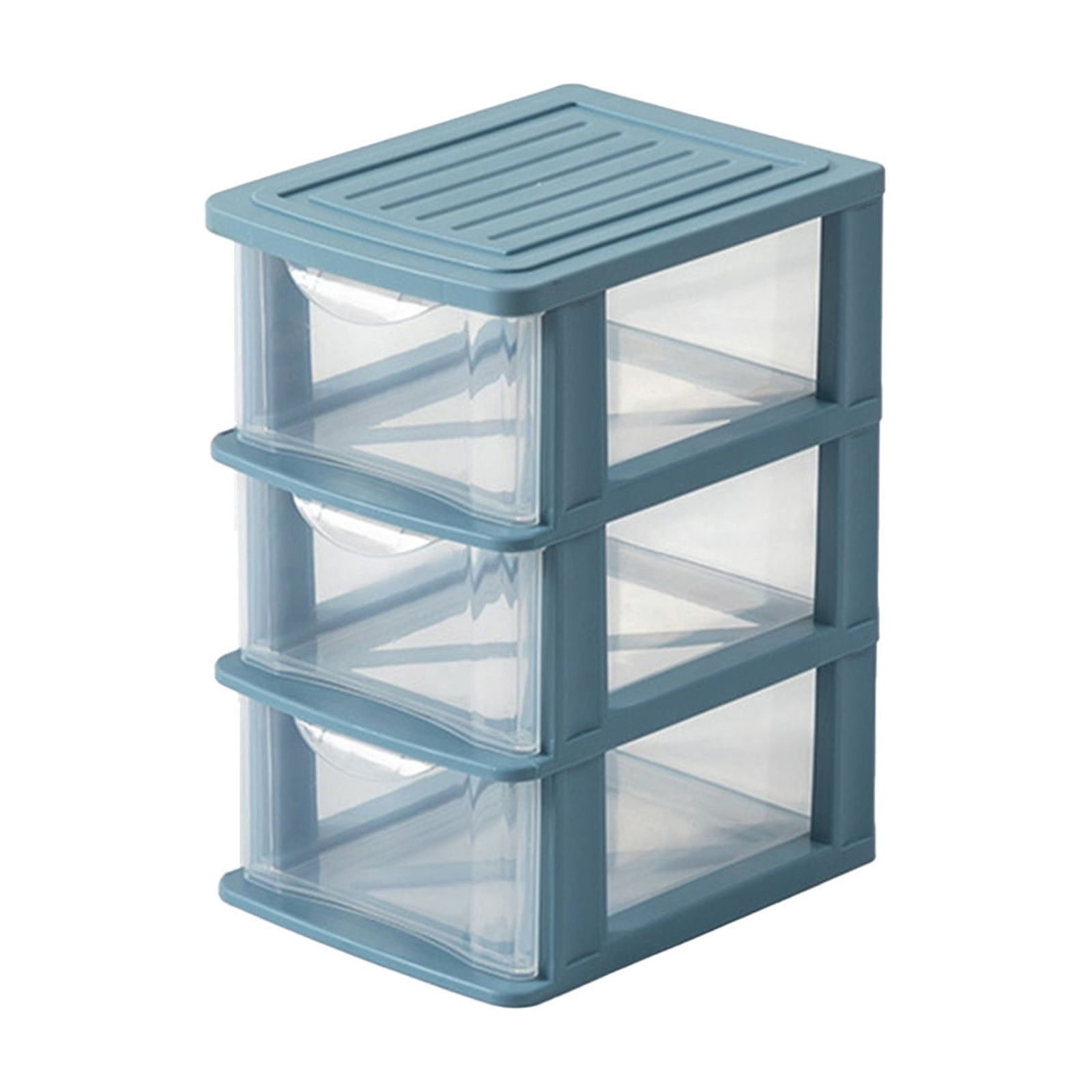 Btomtd Transparent 3-Layer Storage Box for Cosmetics and Stationery ...