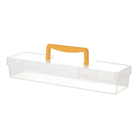 Btomtd Transparent Hardware Storage Box Plastic Portable Storage Container for Tools Screw Accessories, B