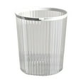 thumbnail image 1 of Btomtd Transparent Trash Can with Pressure Ring Garbage Can for Home Living Room Kitchen Bathroom Wastebasket, White, 1 of 6