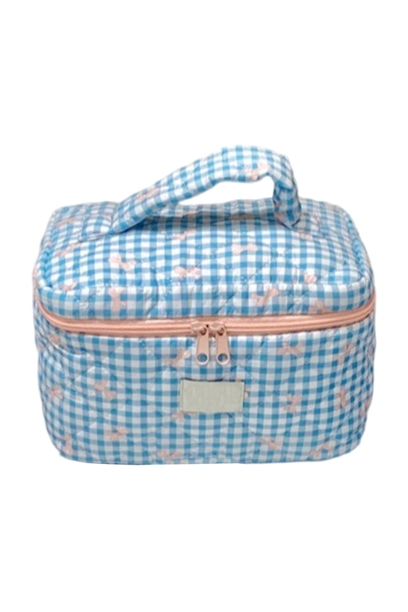 Travel Makeup Bag Organizer for Toiletries, Large Capacity Toiletry Bag for Shampoo and Accessories, Cosmetic Bags for Full Sized Container Storage, 6L, Sky Blue