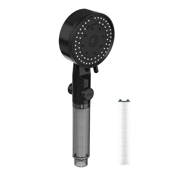 Btomtd Turbo Shower Head Home Bath Shower Nozzle Water Heater Filter Shower ,10 Bathing Modes, One Pressurised Water Stop Function Shower Head.