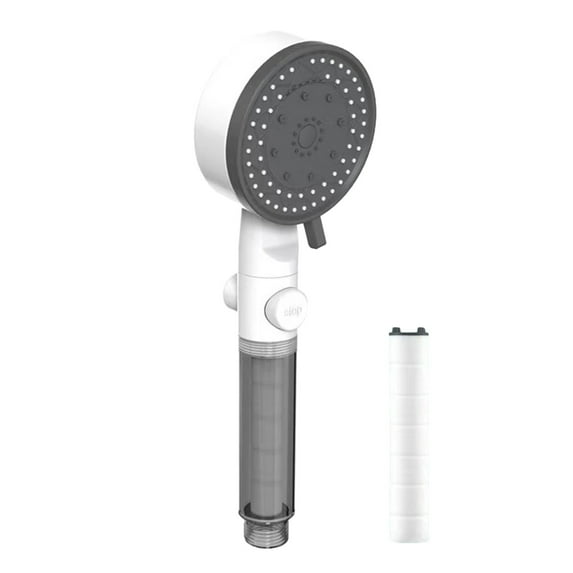 Btomtd Turbo Shower Head Home Bath Shower Nozzle Water Heater Filter Shower ,10 Bathing Modes, One Pressurised Water Stop Function Shower Head.