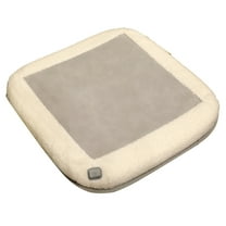 Btomtd USB Powered Heating Pad for Winter, Portable Heated Seat Cushion with Washable Cover, Household Heating Chair Cushion for Long Sitting, Chair Pads with Warmth, Size 16"x16", White