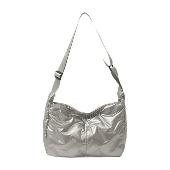 Btomtd Vintage Crossbody Bag for Women, Casual Versatile Shoulder Bag and Tote Bag for Commuting, Daily Use Handbag and Purse, Silver