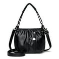 thumbnail image 1 of Btomtd Vintage Shoulder Bag for Women, Multi-Layered Handbag with Large Capacity, Casual Crossbody Bag and Classic Purse for Daily Carry, Black, 1 of 9
