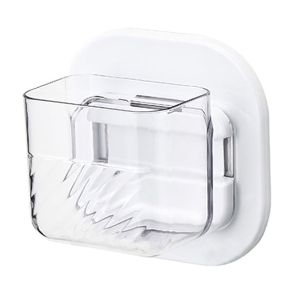 Btomtd Wall Mounted Storage Box with Transparent Designs, Plastic Organizer Storage Bins for Office and Living Room, Multipurpose Wall Storage Containers, Size 1.5L, S