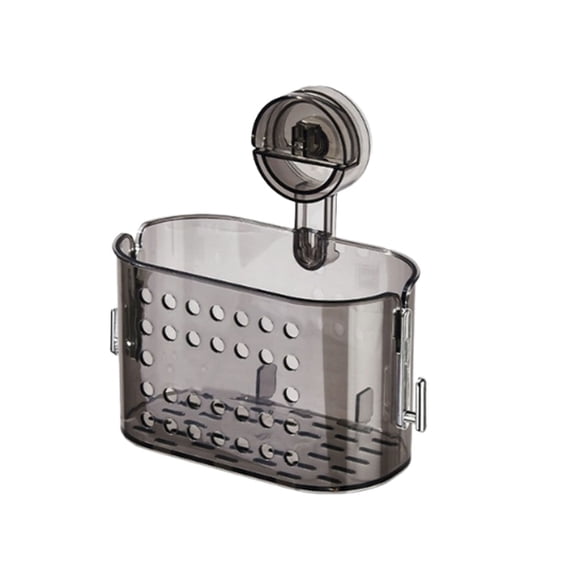 Btomtd Wall Shelf Storage Box with Powerful Suction Cup, Practical Household Organizer and Storage Containers, Multipurpose Storage Bins Tool for Walls, Size 2000ml, Gray