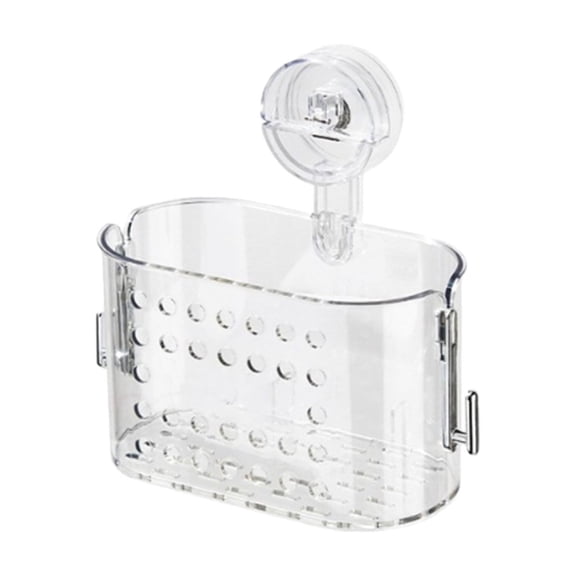 Btomtd Wall Shelf Storage Box with Powerful Suction Cup, Practical Household Organizer and Storage Containers, Multipurpose Storage Bins Tool for Walls, Size 2000ml, Clear