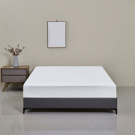 Btomtd Waterproof Mattress Cover Bed Hats Polyester TPU Protective Queen Sheets Breathable Machine Washable Bed Sheets Fitted Sheets Protector, 79.92'x38.97', White-M