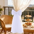 thumbnail image 1 of Btomtd Wedding Party Curtain Tiebacks, Bow Shape Curtain Holdbacks and Buckle for Holiday and Valentine‘s Day Home Atmosphere, 1 Pack, White, 1 of 6