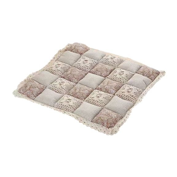 Btomtd Winter Insulation Seat Cushion Pad for Window and Living Room, Thick Butt Cushion with Lazy Back Support, Cozy Chair Cushions for Bedroom, Size 16"x16", D