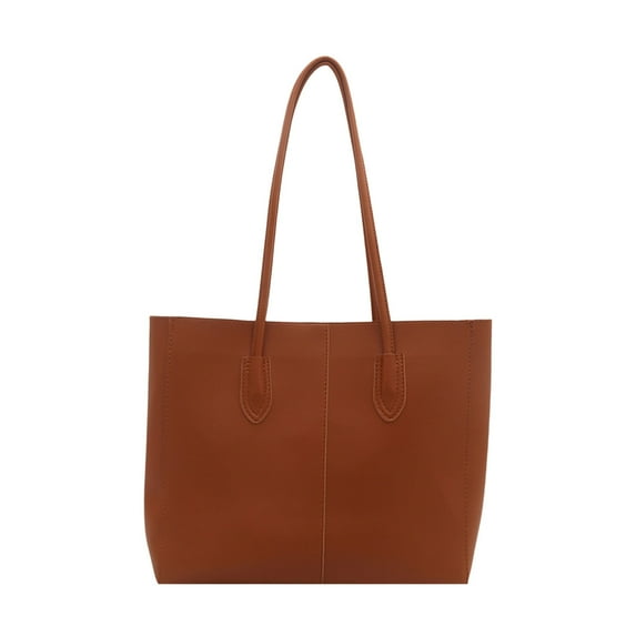 Btomtd Women's Casual Shoulder Bag, Fashion Shoulder Strap Handbag for Shopping and Commuting, Everyday Crossbody Bag and Tote Bag, Brown