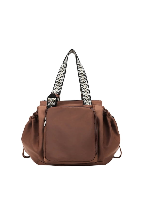 Women's Multifunctional Travel Organizer Tote Bag, Large Capacity Handbag for Casual Use, Shoulder Bag and Crossbody Bag with Multiple Compartments, Coffee