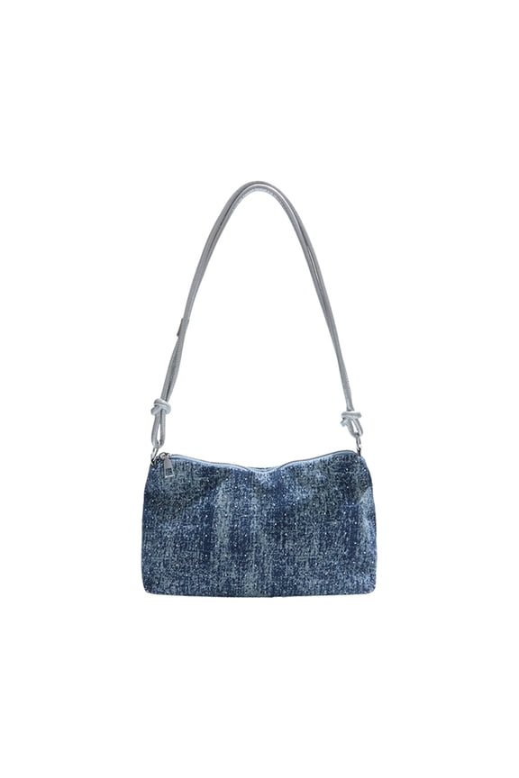 Women's Shoulder Bag, Casual Handbag and Messenger Purse for Daily Use, Spacious Tote Bag and Crossbody Bag with Wallet Compartment, Dark Blue