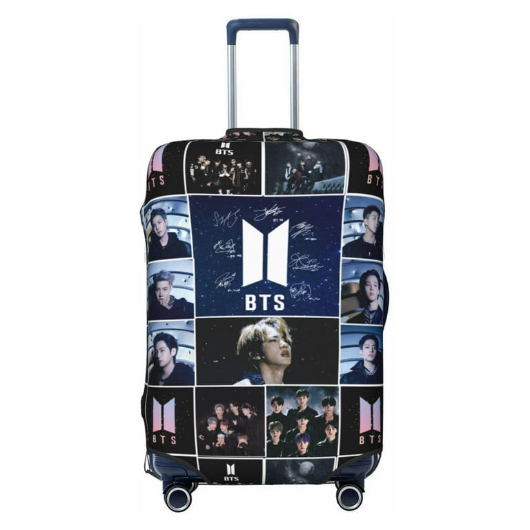 Bts Travel Luggage Cover Colorful Suitcase Luggage Protector Washable Baggage Cover Dustproof Protector Fits 18 32 Inch Luggage Medium Walmart