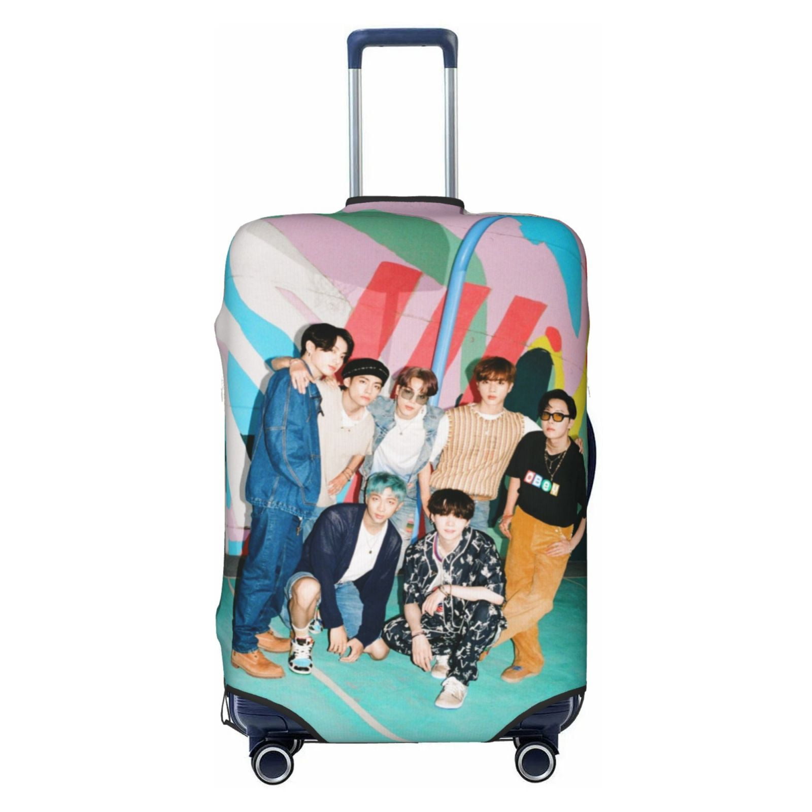 Bts Travel Luggage Cover, Colorful Suitcase Luggage