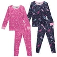 thumbnail image 1 of Btween 4-Piece Girls' Pajama Sets - Girls' Sleepwear, Long Sleeve Shirts, PJ Legging Pants - Graphic Pajamas for Girls, 1 of 5