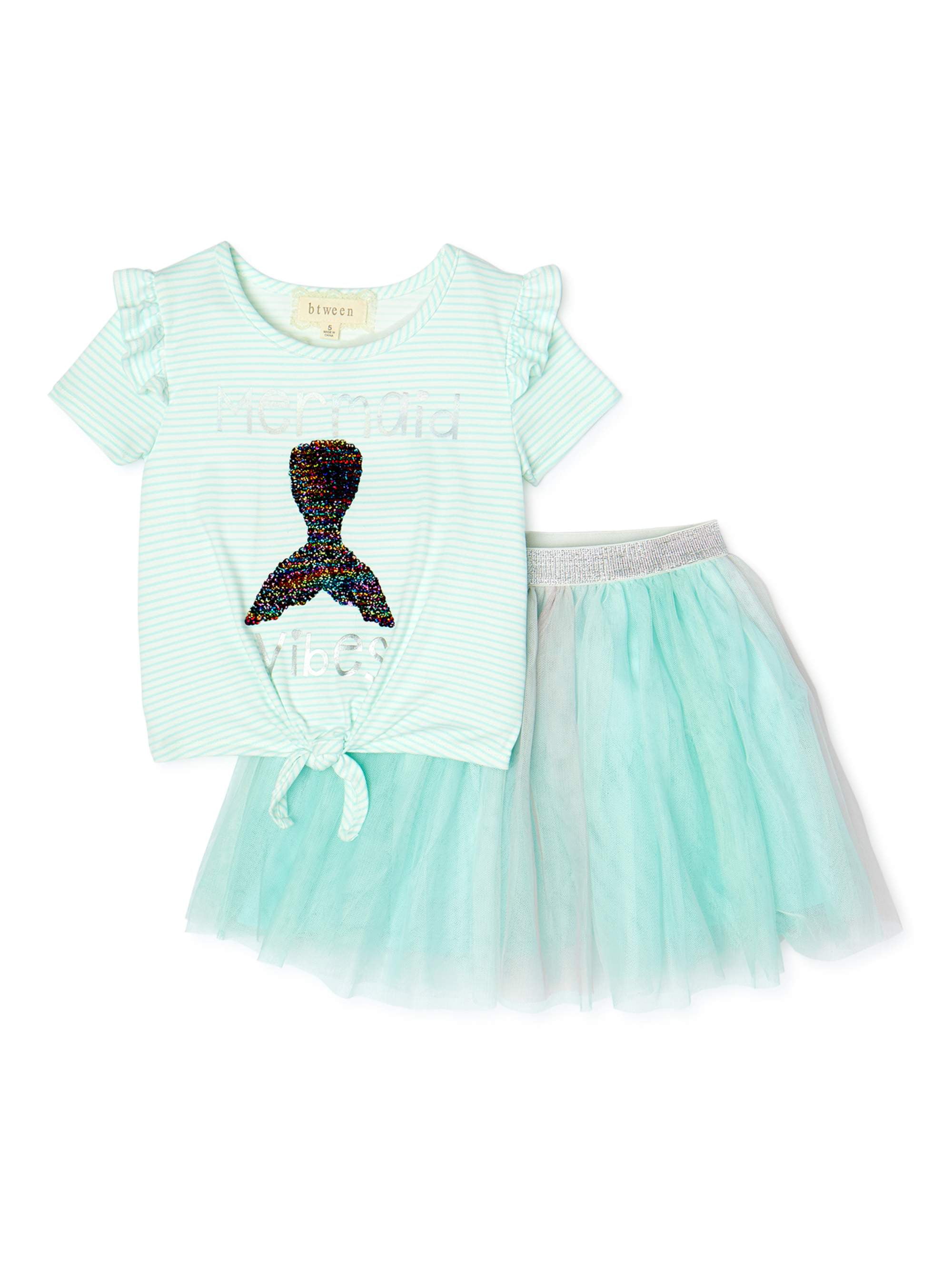 White tutu skirt clearance 2-piece outfit set