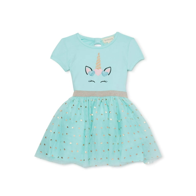 Btween Girls Unicorn Mesh Tutu Dress Sizes 4 8 Walmart