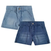 Btweens 2-Pack Lightweight Denim Shorts for Girls | Cotton Blend | Sizes 4-16 - Perfect for Comfort, Style, and Summer Fun!
