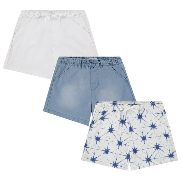 Btween's 3-Pack Multicolor Lightweight Woven Shorts for Girls | Cotton Blend | Sizes 4-16 - Ultimate Fun for Everyday Wear