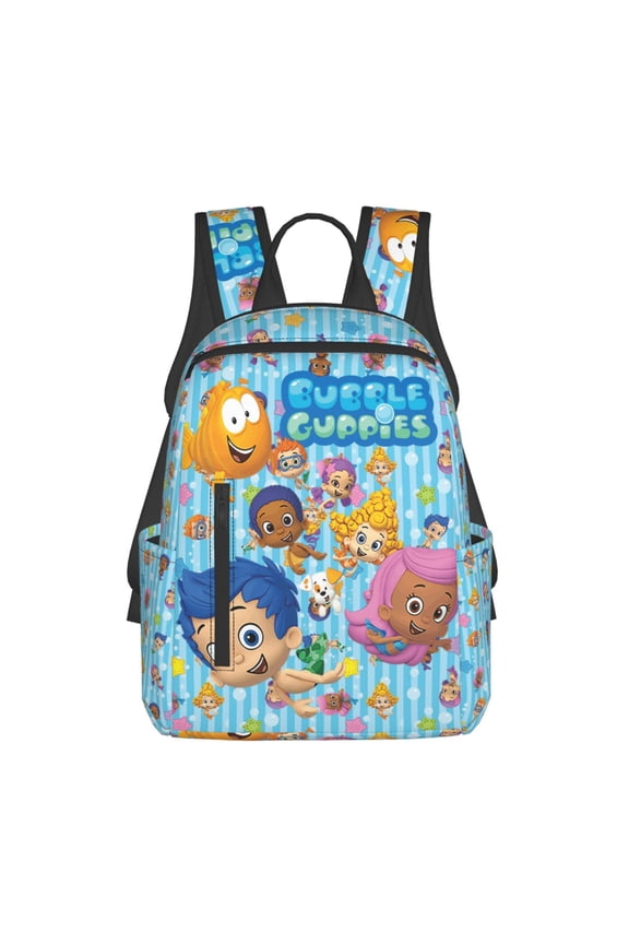 Bu-bble Cute-Guppies Casual Backpack Laptop Shoulder Backpacks Daypack Bookbag Travel