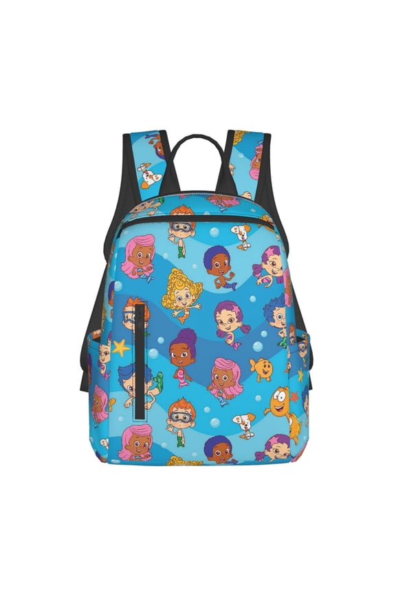 Bu-bble Cute-Guppies Casual Backpack Laptop Shoulder Backpacks Daypack Bookbag Travel