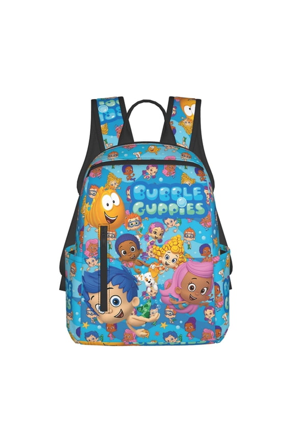 Bu-bble Cute-Guppies Casual Backpack Laptop Shoulder Backpacks Daypack Bookbag Travel