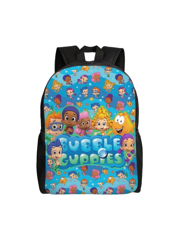 Bu-bble Cute-Guppies Lightweight Backpack Laptop Shoulders Bookbag Daypack Travel Women Men