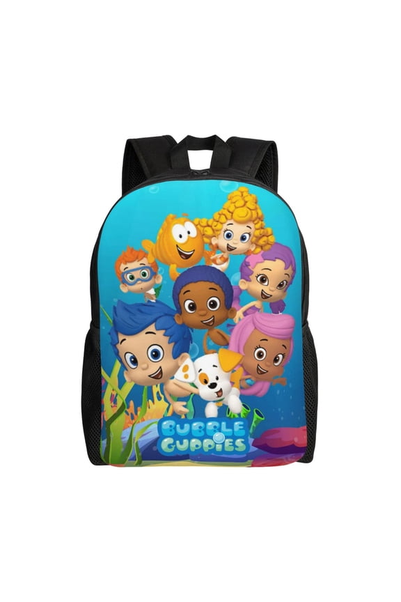 Bu-bble Cute-Guppies Lightweight Backpack Laptop Shoulders Bookbag Daypack Travel Women Men