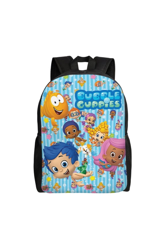 Bu-bble Cute-Guppies Lightweight Backpack Laptop Shoulders Bookbag Daypack Travel Women Men
