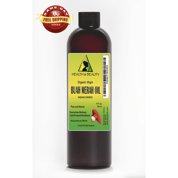 Buah Merah Oil Unrefined Organic Virgin Natural 100% Pure 12 oz