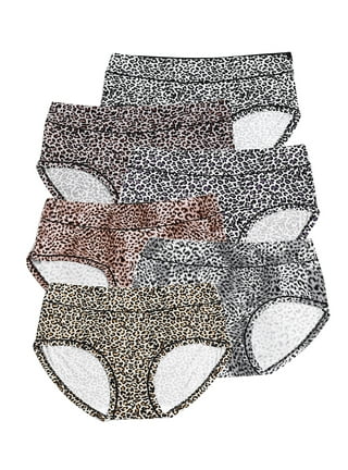 Buankoxy Women's Cotton Underwear Panties Week Days Printed Briefs,7-Pack,Size  8 