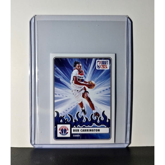 Bub Carrington Rookie Draft 2024-25 Panini NBA #92 Sticker Washington Wizards
